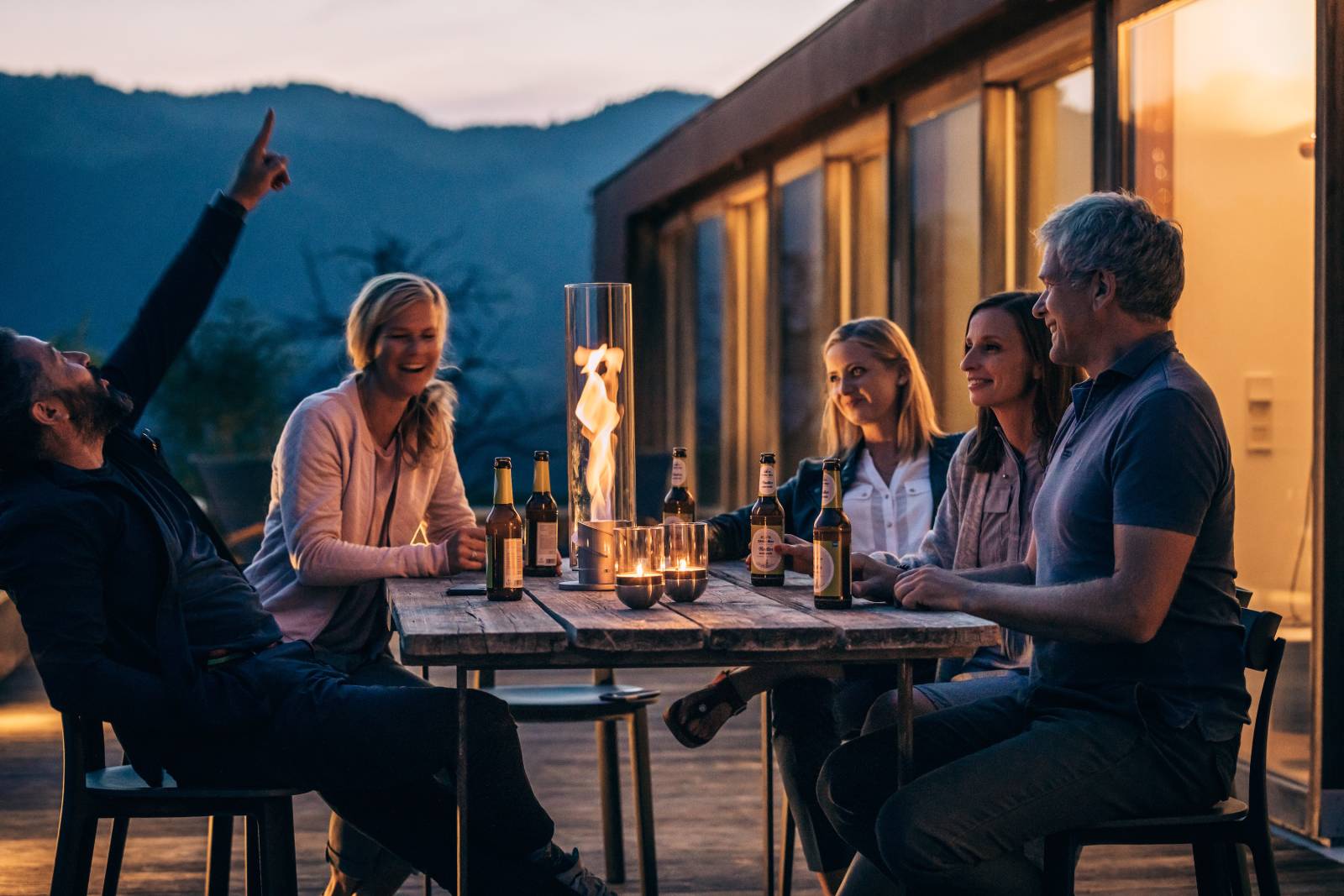 cheminée de table extérieur a Nice