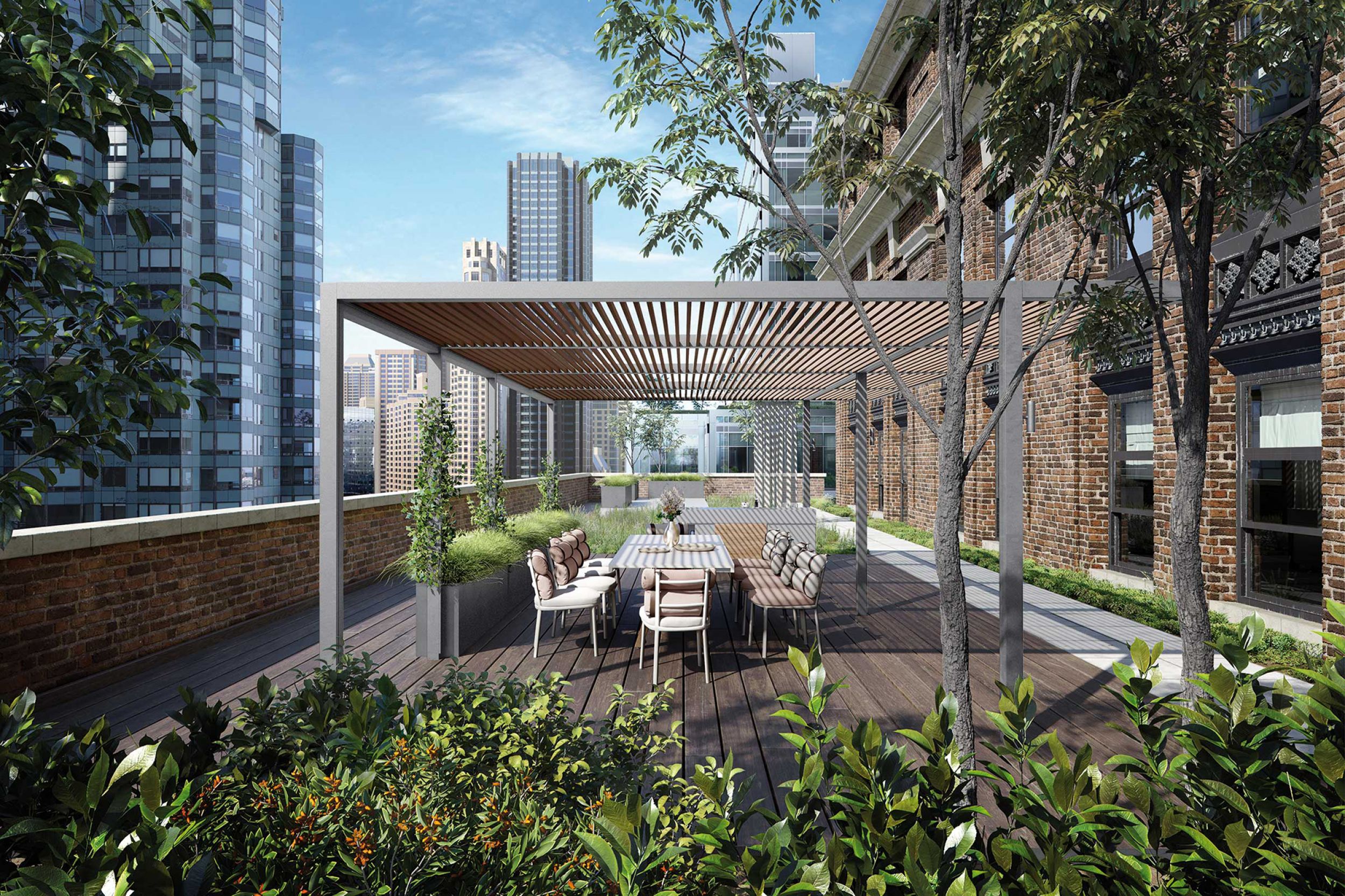 Chaise de repas confortable avec un design unique et coloré collection Roll par Kettal à Toulouse