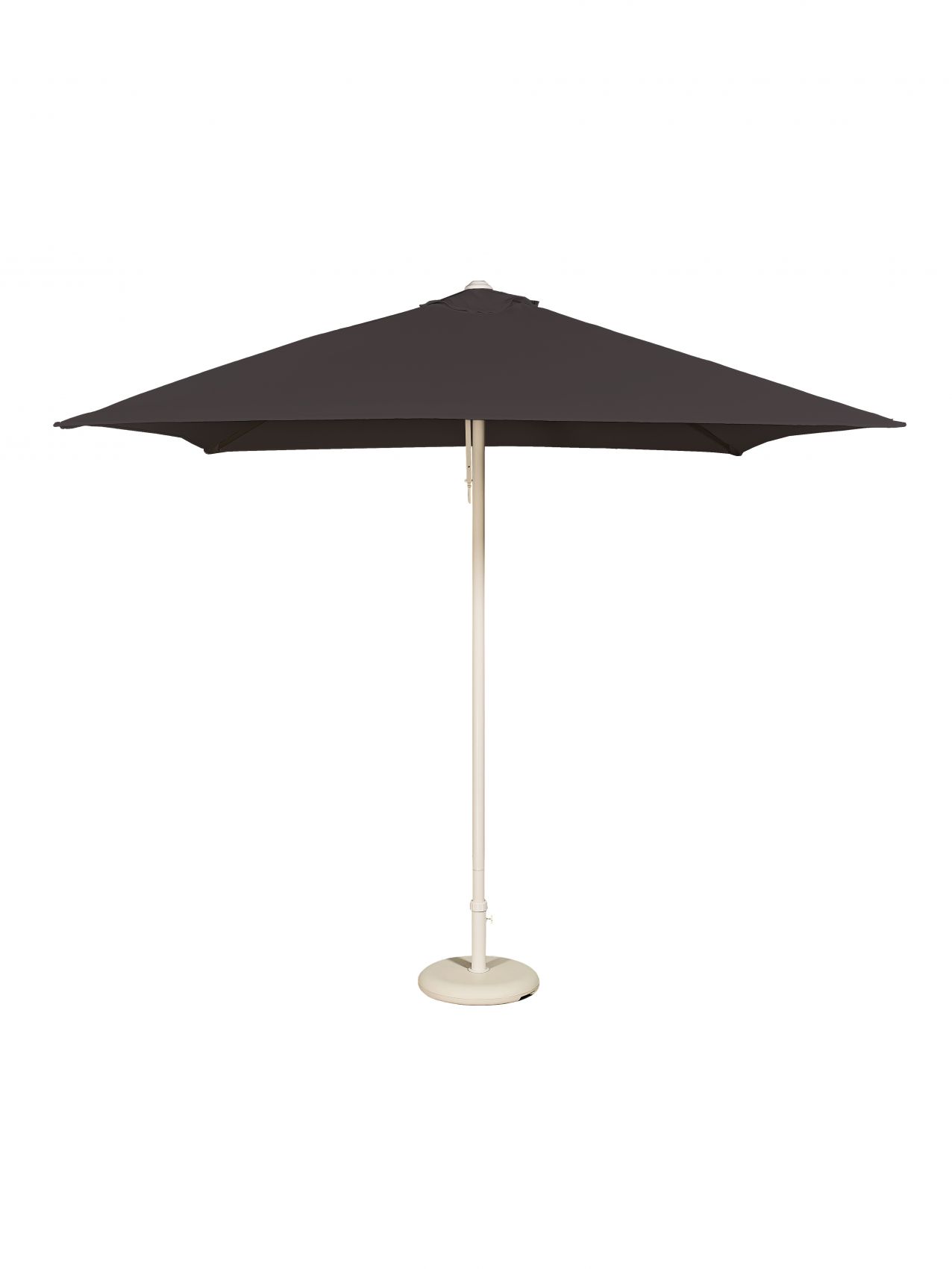 Zoom sur le parasol noir de la collection EOLO