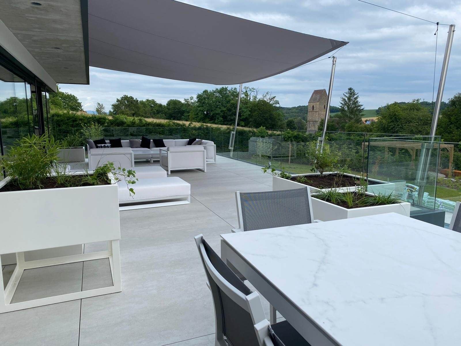 Réalisation extérieur d'une villa chez un particulier en Alsace