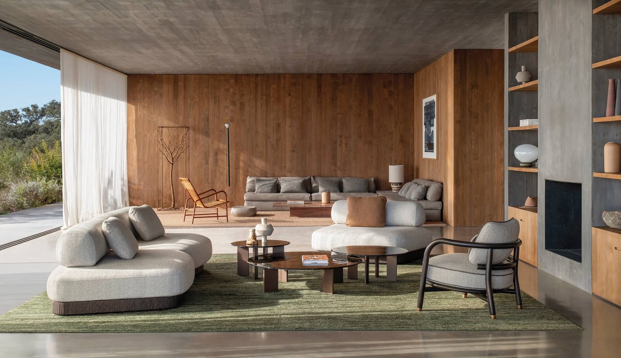 Canapé extérieur au design épuré, collection Brae à Nice 