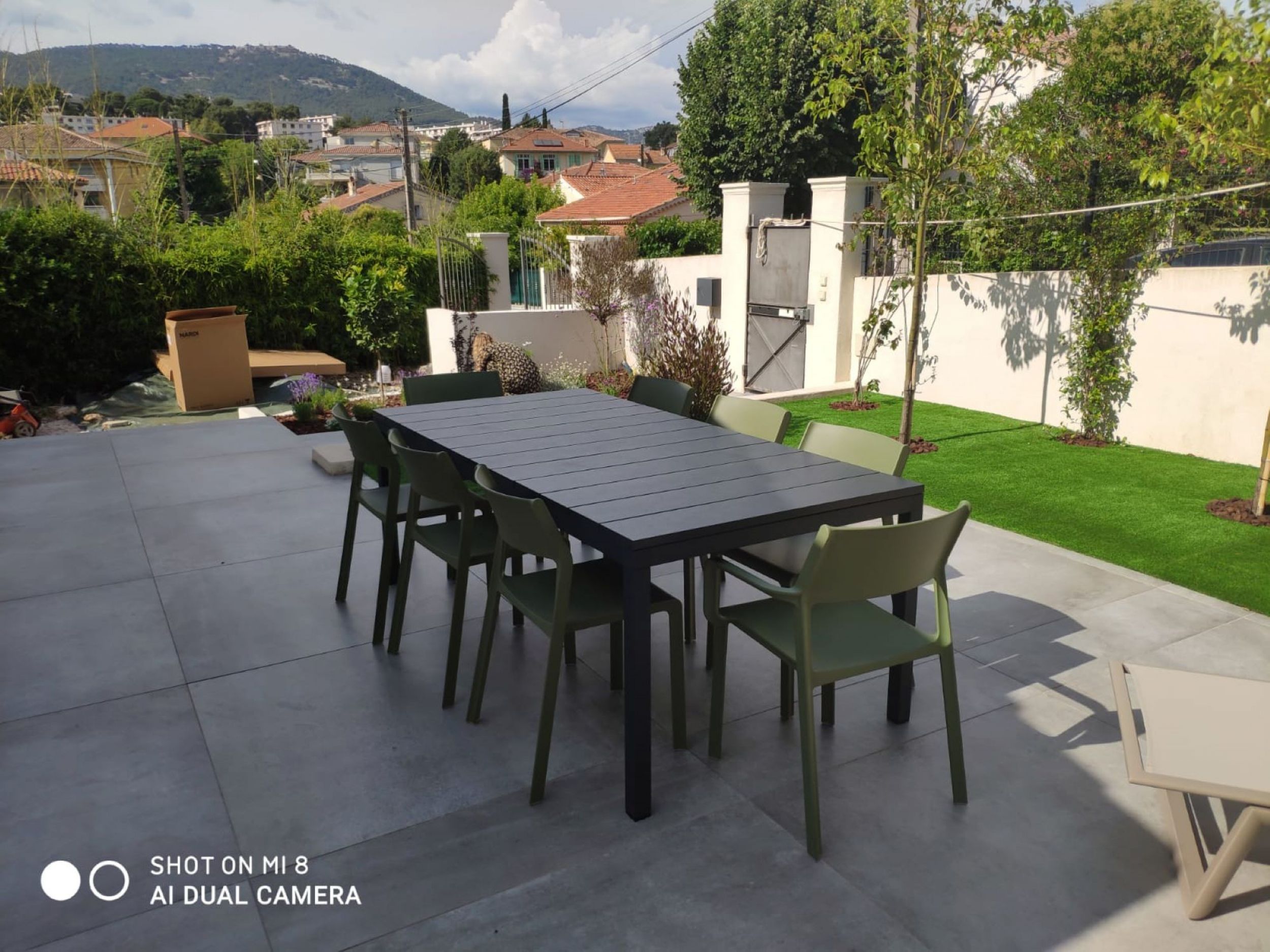 Table et chaises collection Rio par Nardi à Cap Brun 