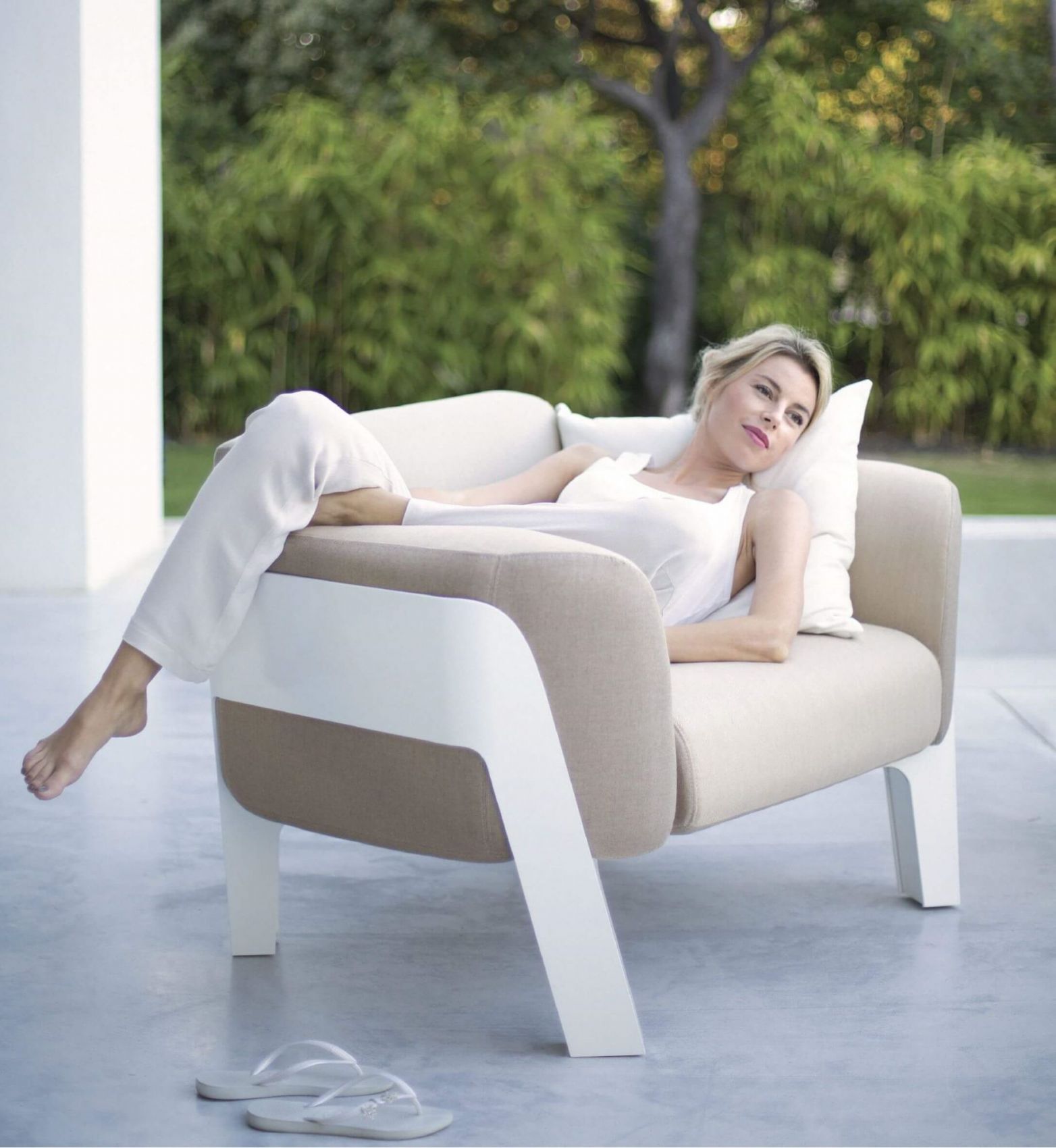 fauteuil lounge confortable collection Bienvenue par Ego Paris à Biarritz