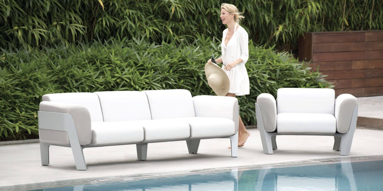 salon de jardin confortable collection Bienvenue par Ego Paris à Nantes