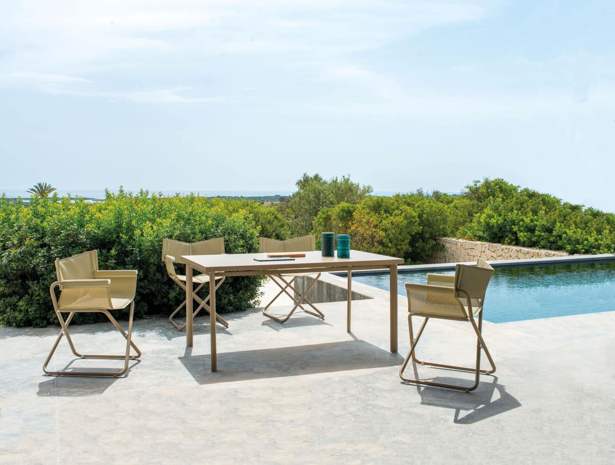 Fauteuil de repas en acier galvanisé et en toile Emu-tex collection Snooze par Emu à Aix