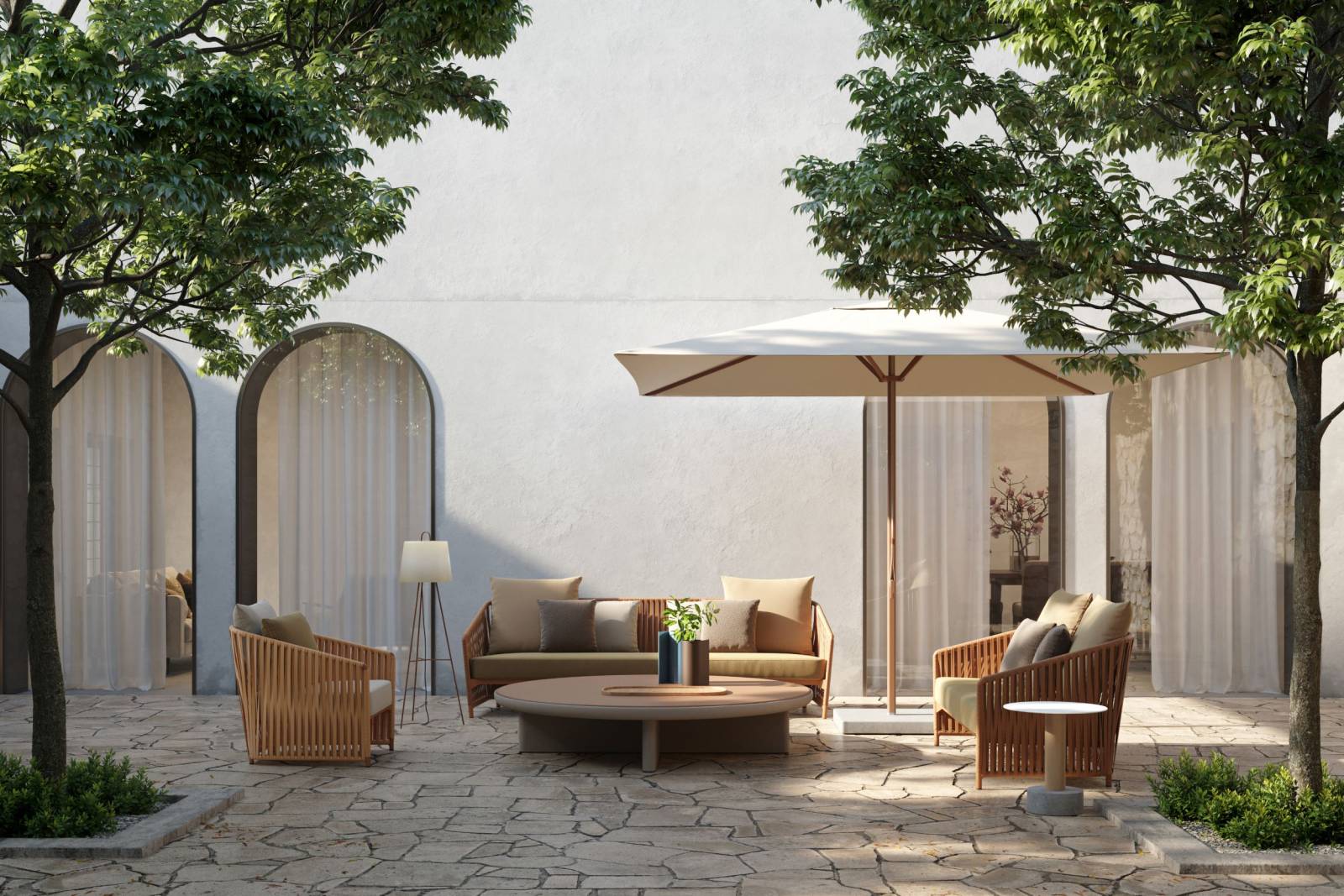 Salon d'extérieur 100% modulable, collection BITTA par Kettal à Montpellier Annecy