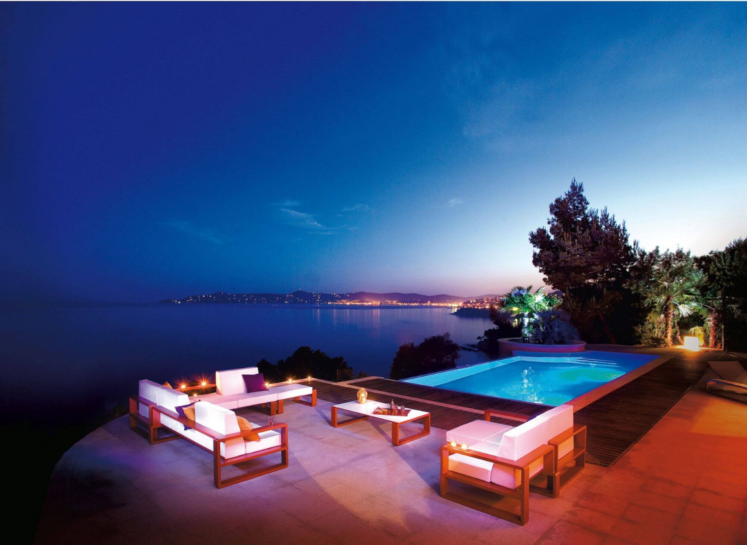 Canapé modulable de jardin confortable collection Kama par Ego Paris à Nantes