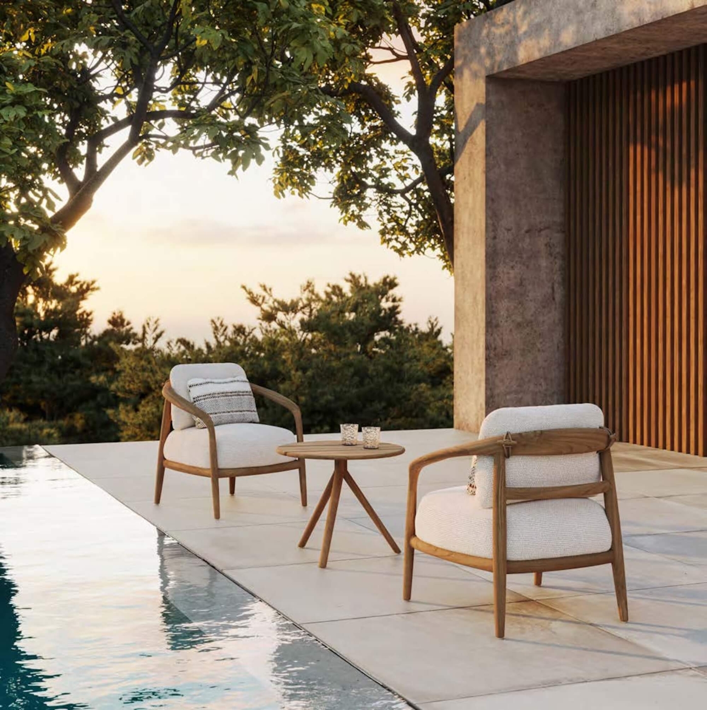 Fauteuil extérieur, collection Fusta par Vondom
