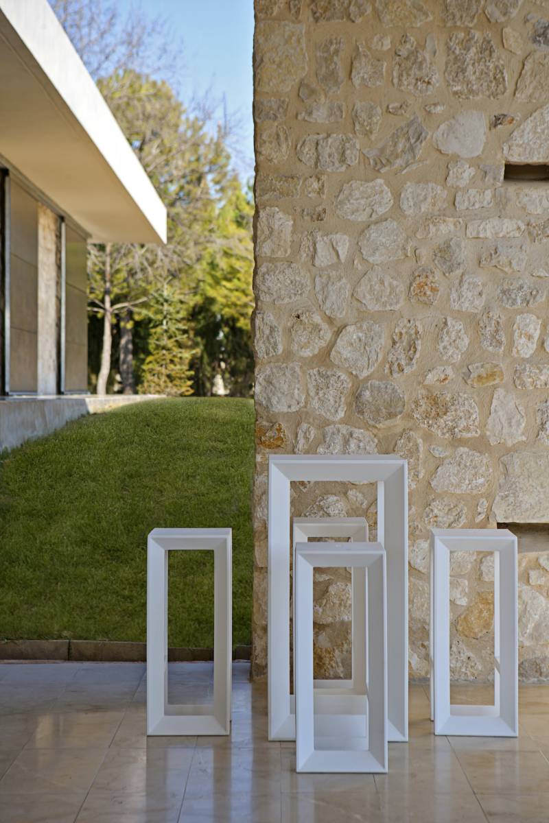 Table de bar moderne en aluminium collection Frame par Vondom