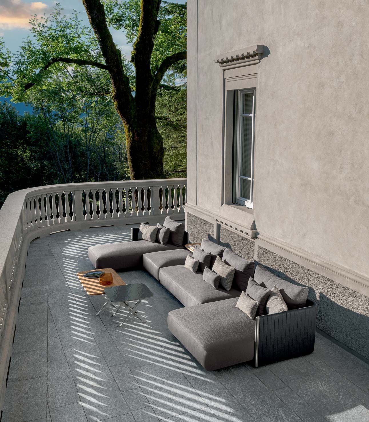 Canapé modulable Gris foncé de la collection George par Talenti®