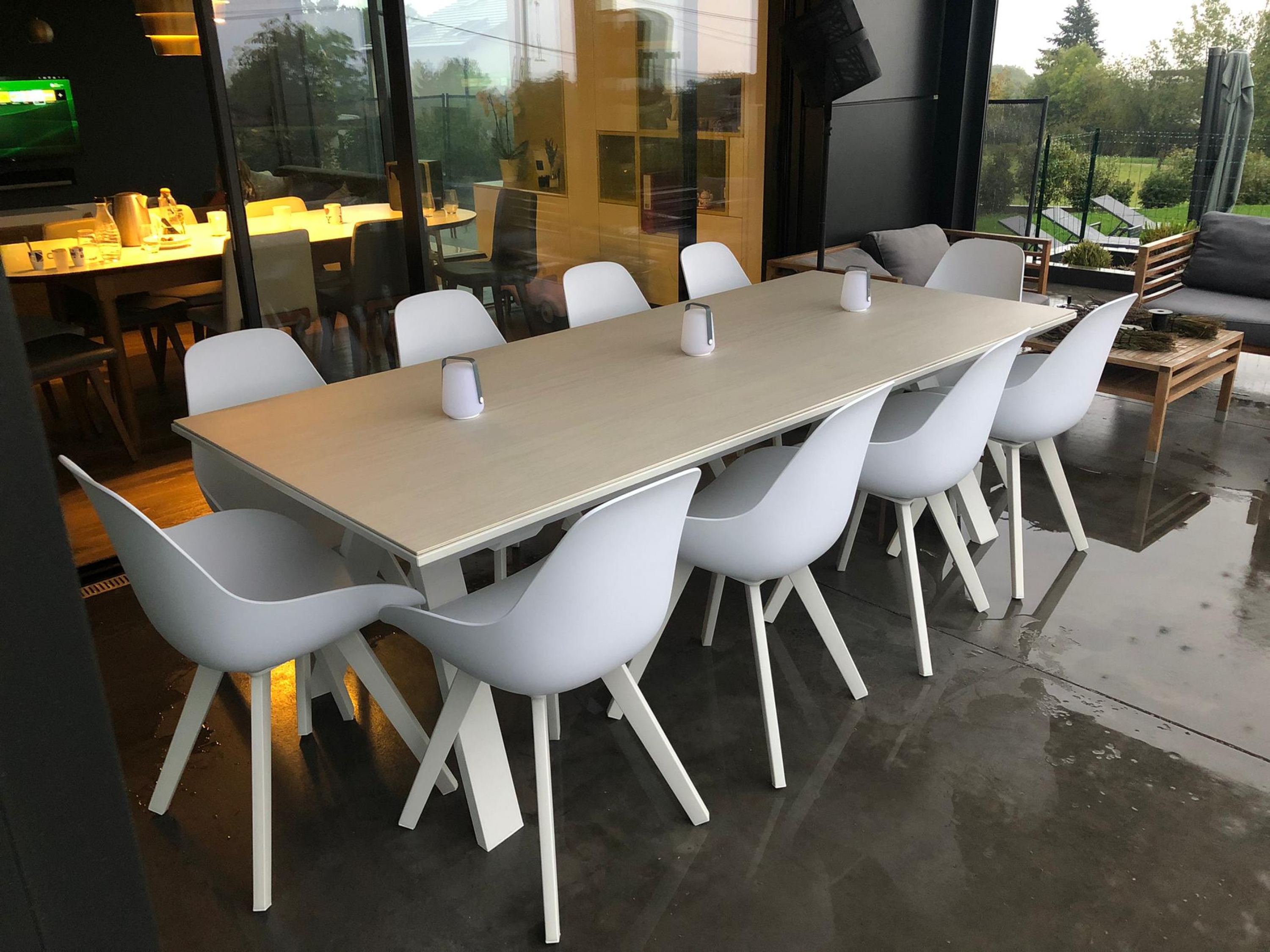 Ensemble de repas pour jardin en aluminium et céramique par Mood Design à Cagnes-sur-mer