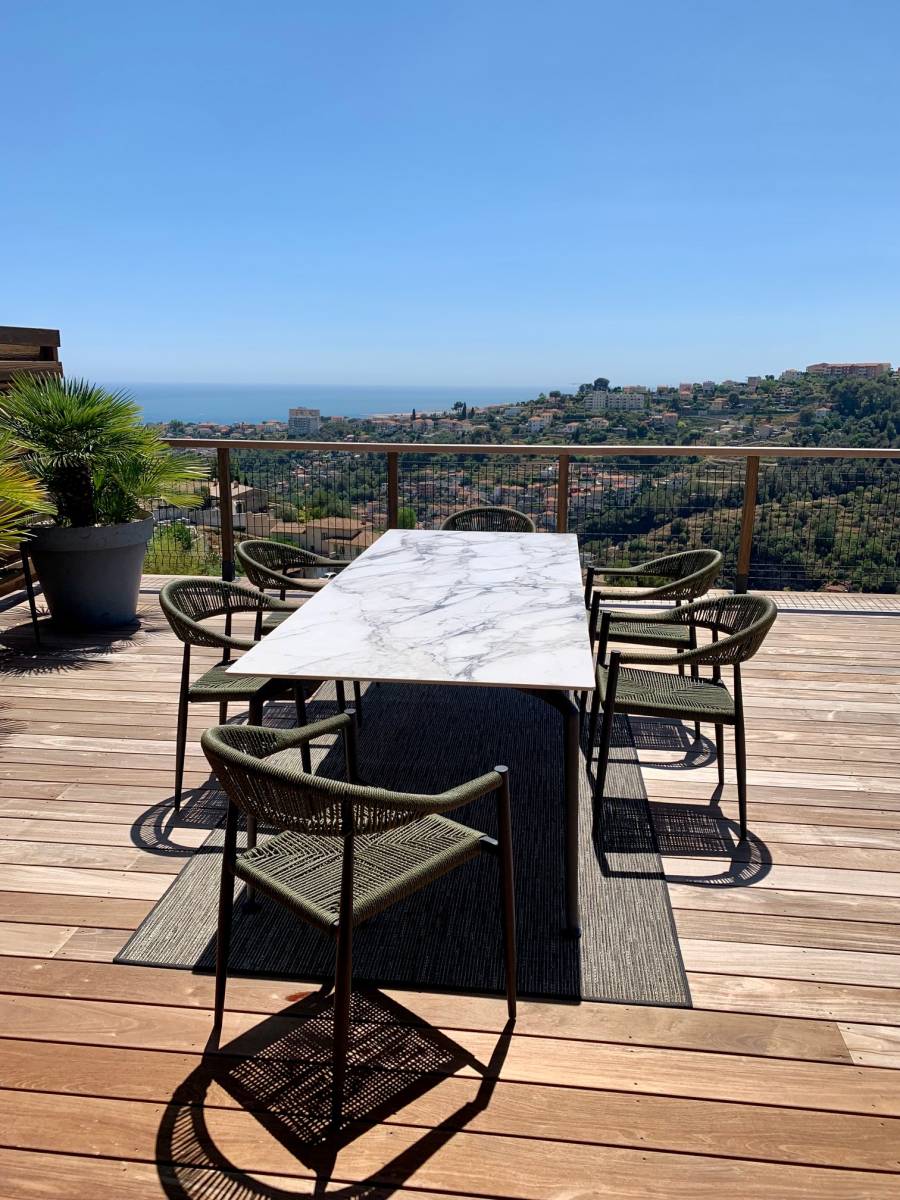 Ensemble de repas avec fauteuils de repas, collection Amsterdam à Nice