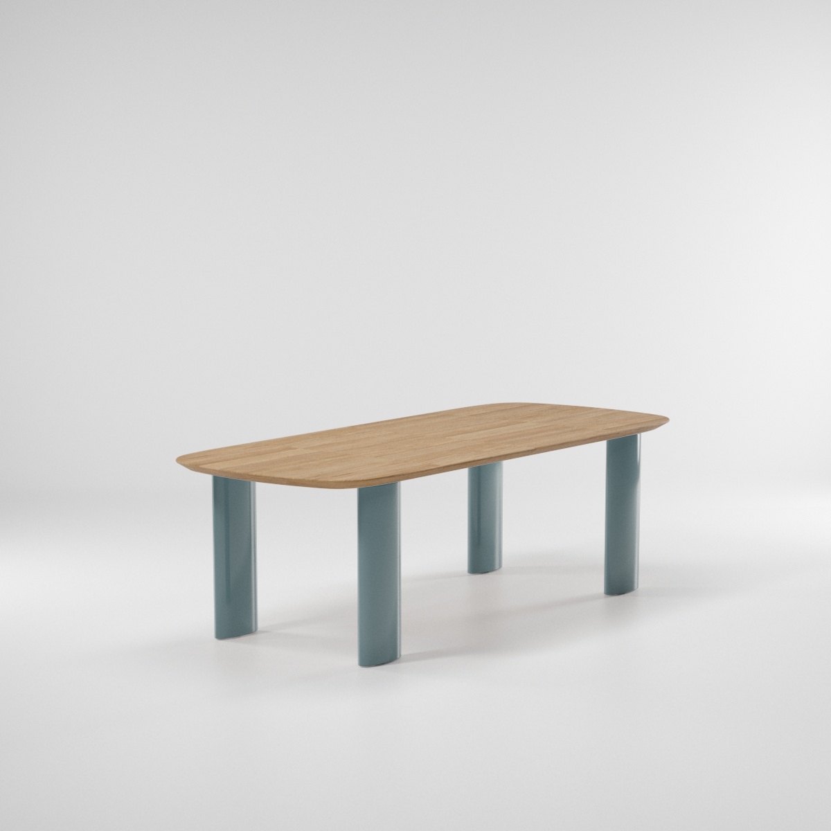 Table de repas au design épuré et esprit rétro, collection Tilos par Kettal à Toulon