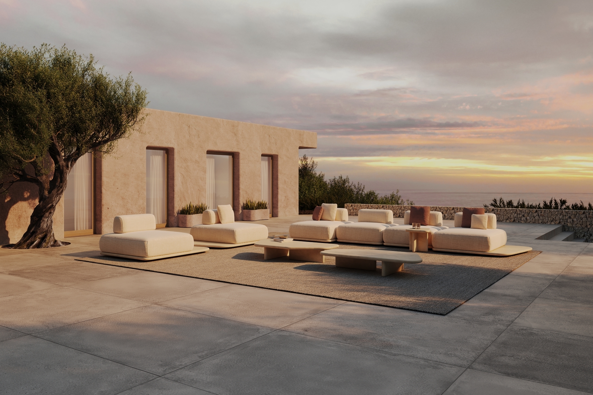 Canapé modulable confortable, aux design moderne, inspiration naturelle et simplicité élégante et fonctionnelle, collection Mono par Muundo