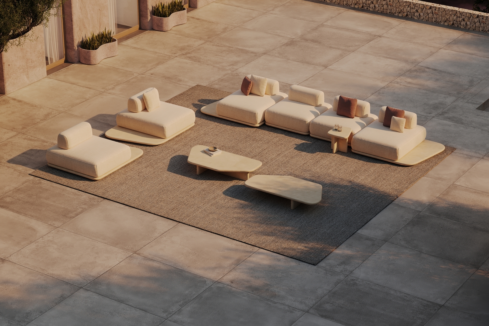 Canapé modulable confortable, aux design moderne, inspiration naturelle et simplicité élégante et fonctionnelle, collection Mono par Muundo