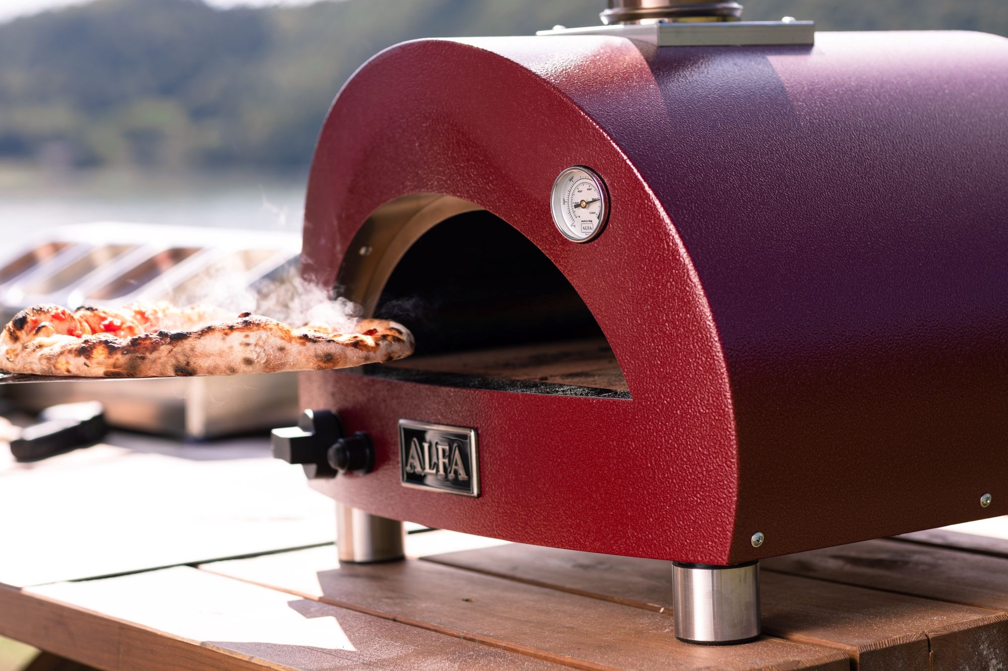 Four à pizza ALFA Collection Moderno coloris antique red à Nice