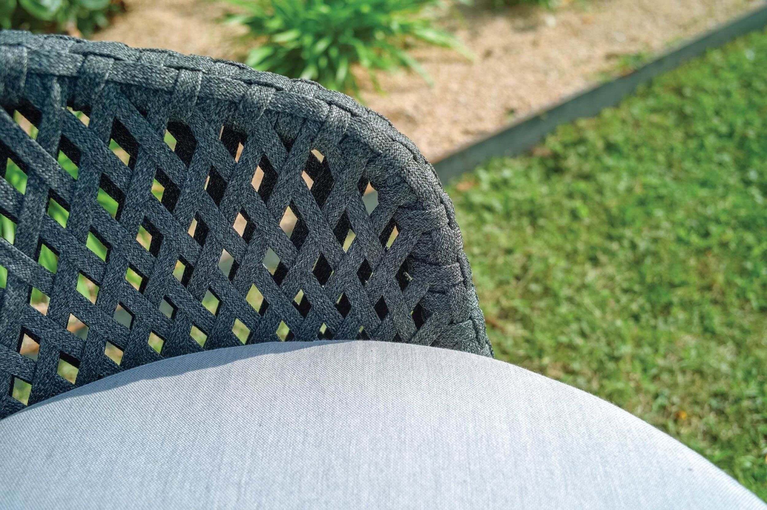 Fauteuil en aluminium et cordes collection Porto à Paris en Ile de France