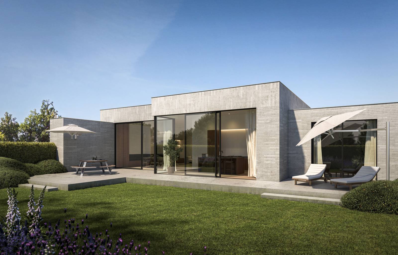 Parasols PARAFLEX dans une propriété près de Nantes