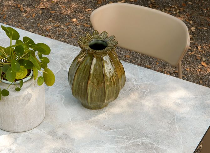 Plateau HPL compact Gris effet pierre résistant et anti-rayures