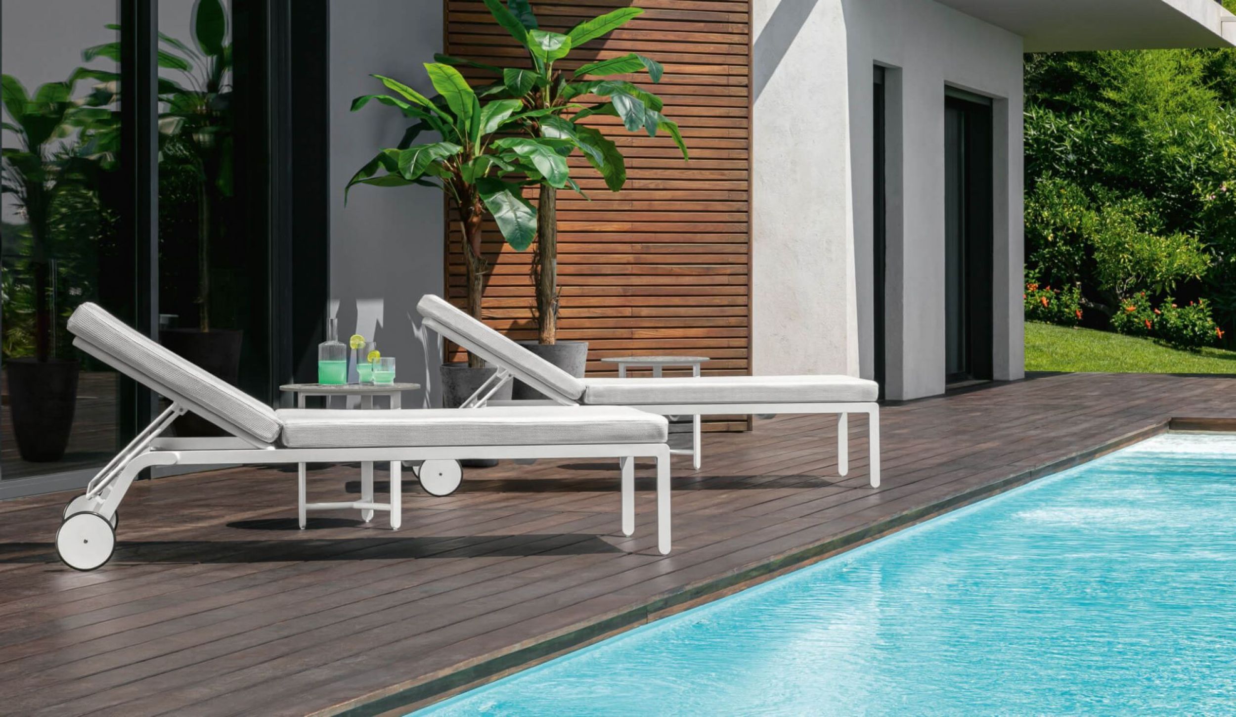 bain de soleil avec  roulettes collection Riviera par Talenti à Aix