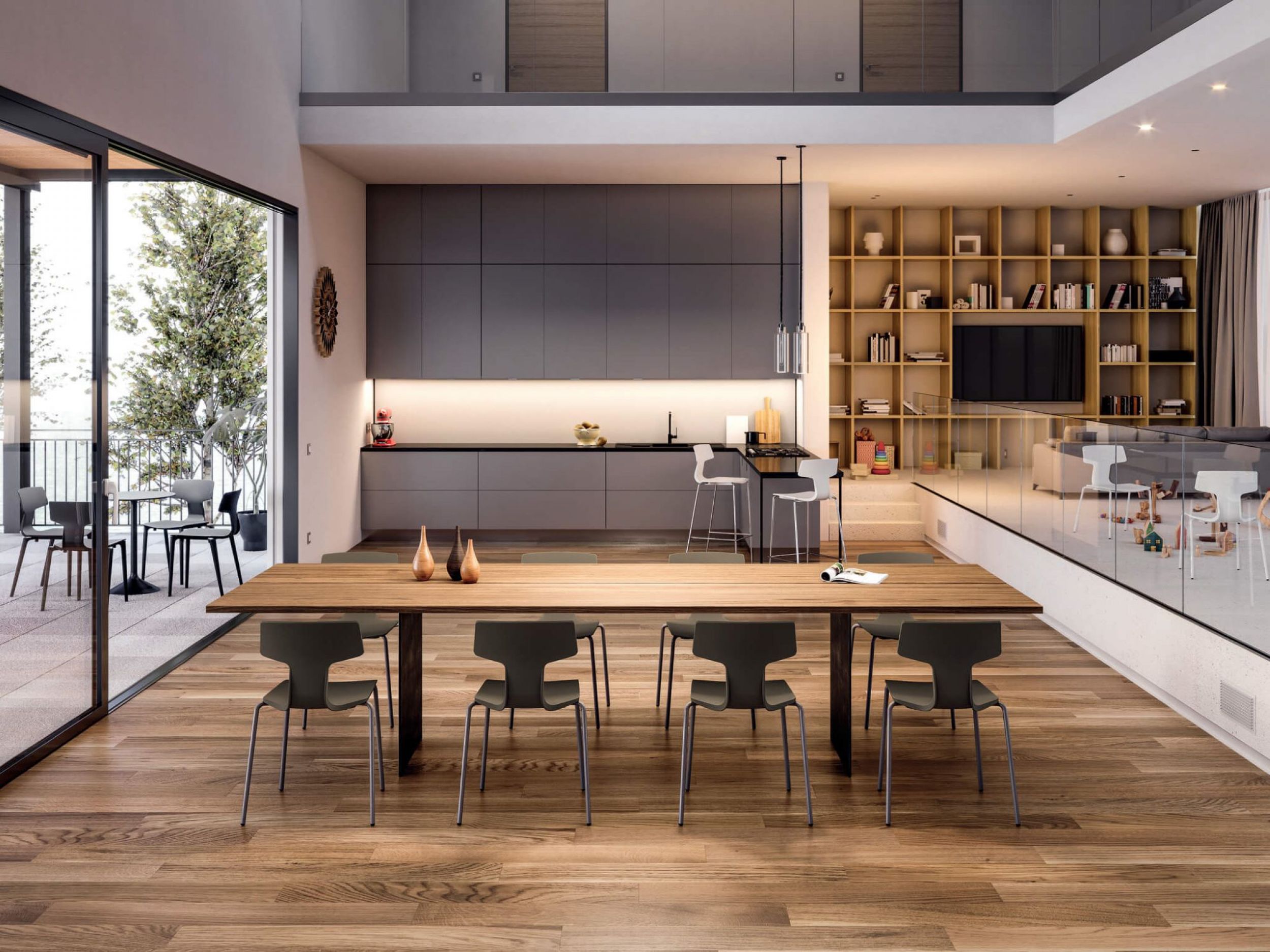 Chaise de repas design et robuste collection Split par Colos à Genève