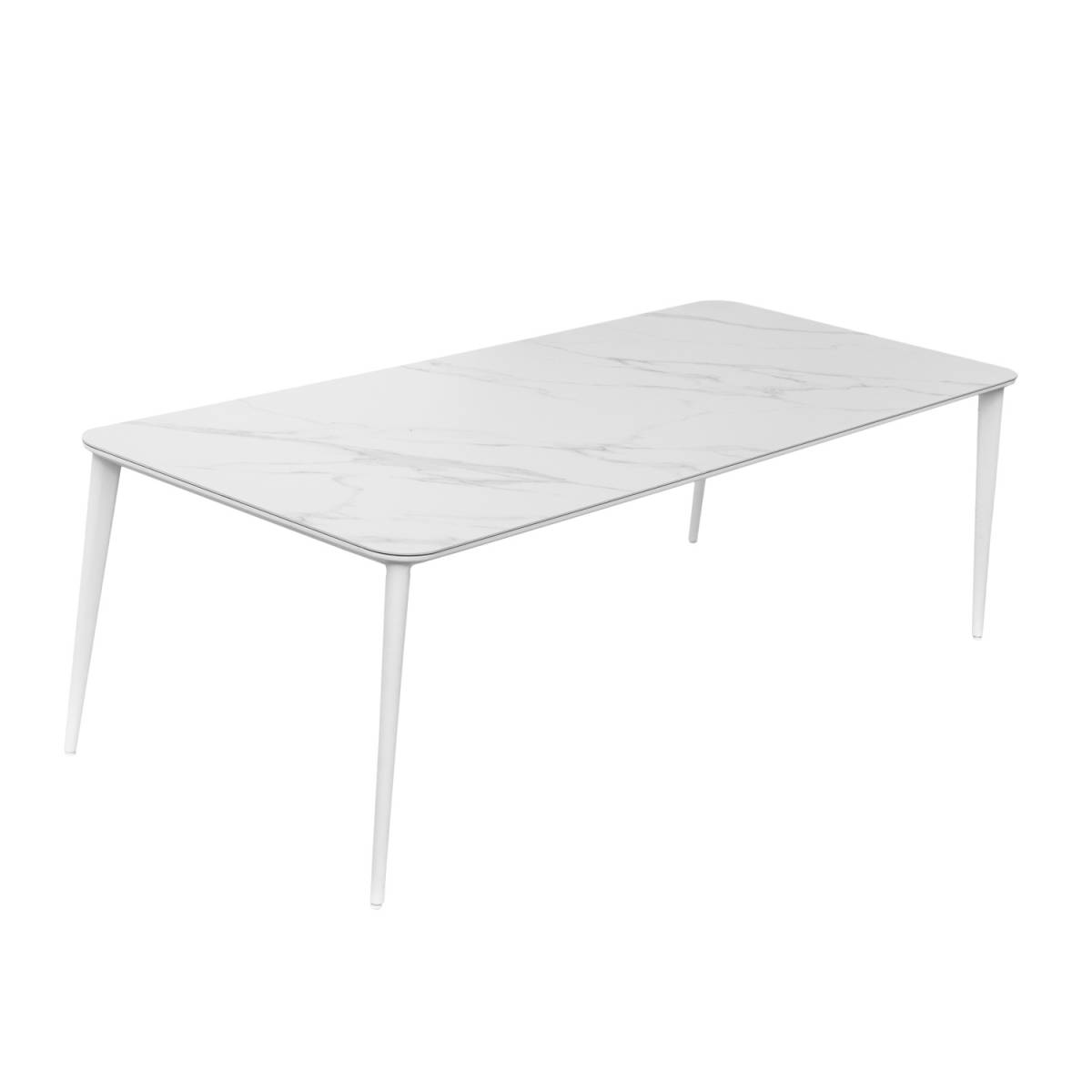 Table de repas en céramique blanche, collection Timo par SELECTION
