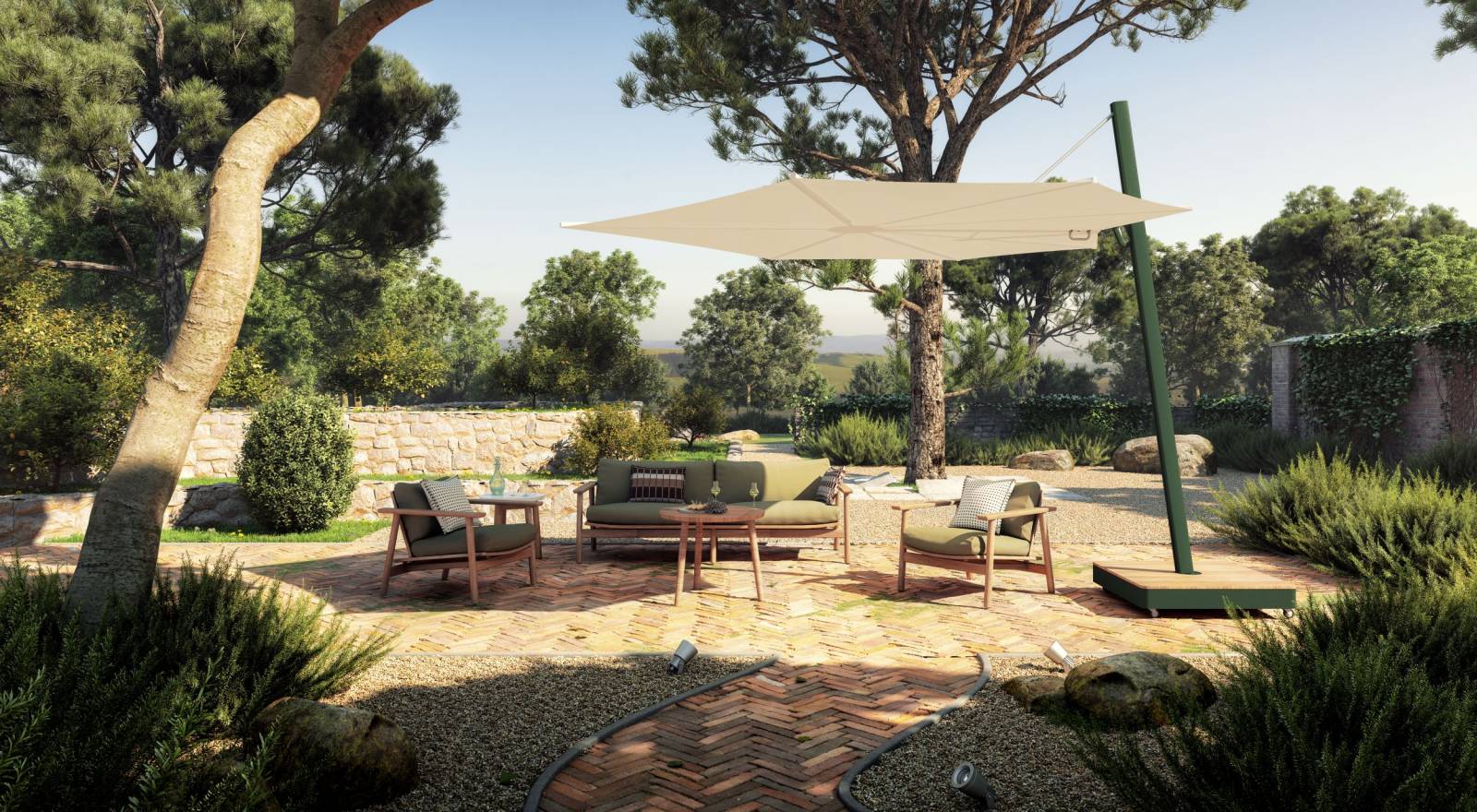 Parasol haut de gamme, collection SPECTRA par Umbrosa