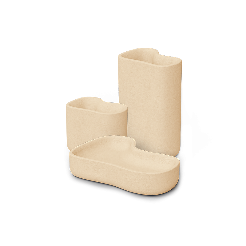 Pots de fleurs nano collection Milos par Vondom à Menton