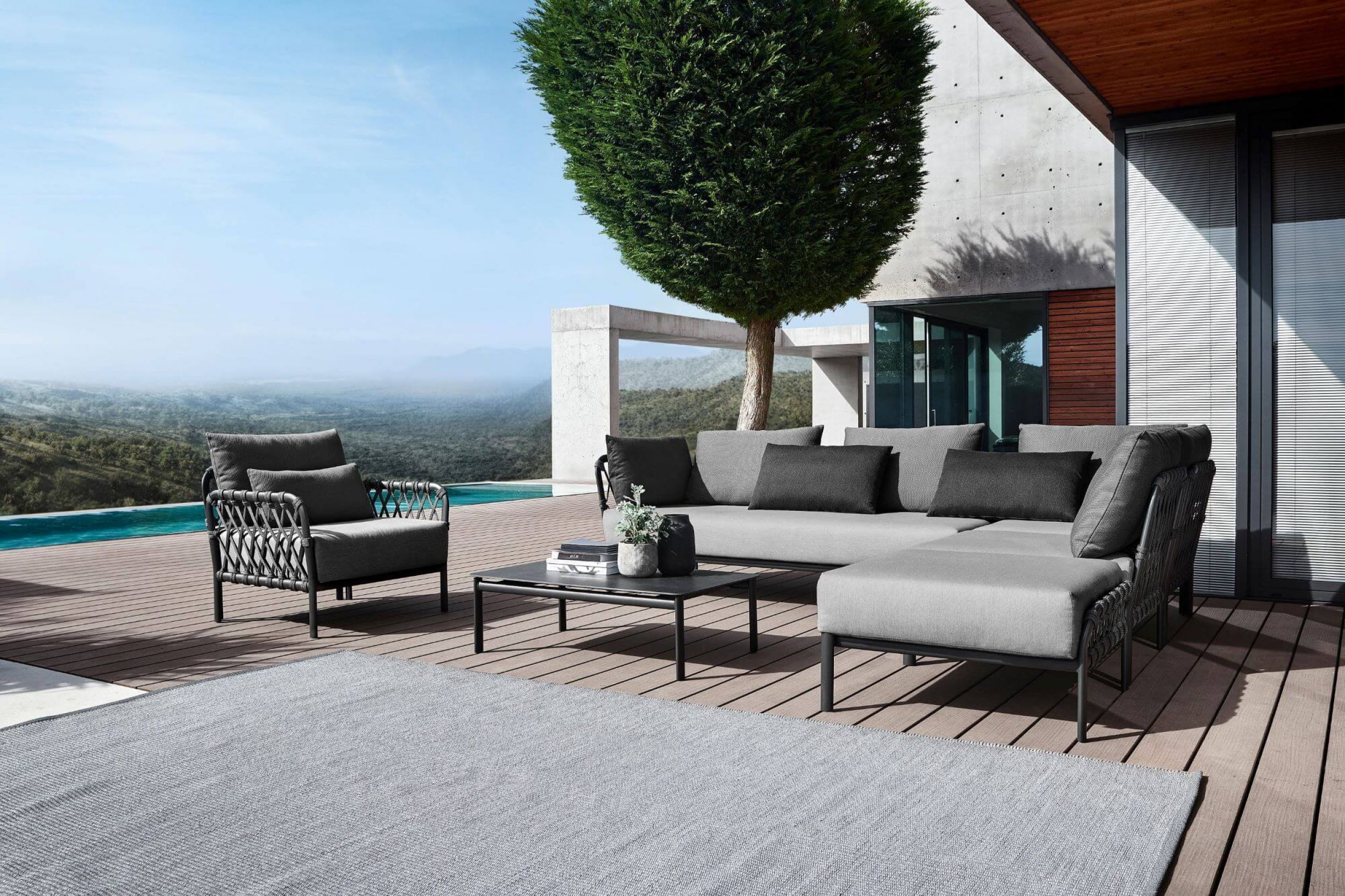 Salon modulable pour journées estivales collection Caro à Nice