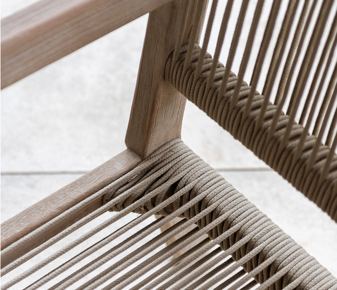 Sofa 2 places teck naturel collection Mario à Antibes