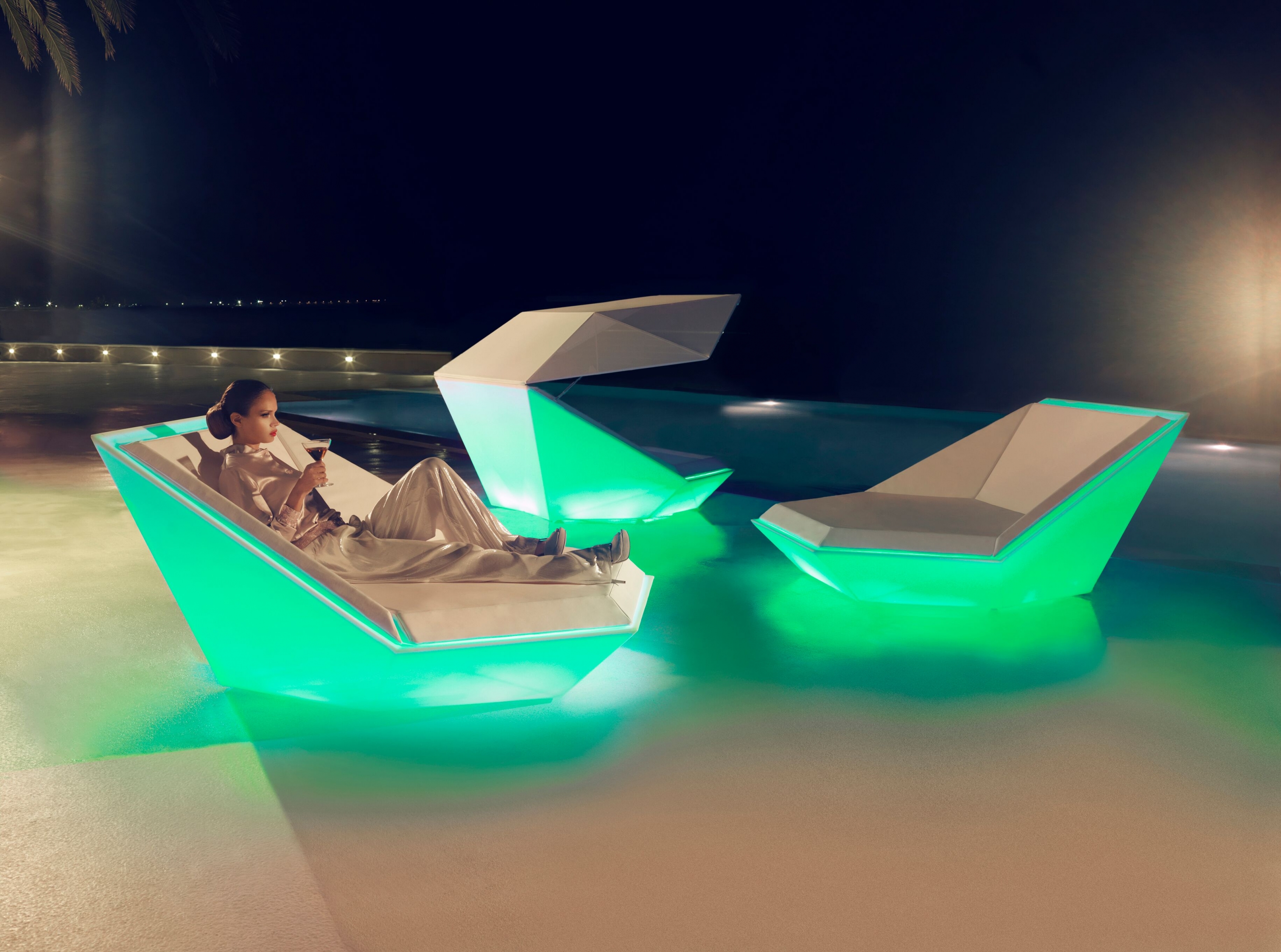 Daybed lumineux à Cannes