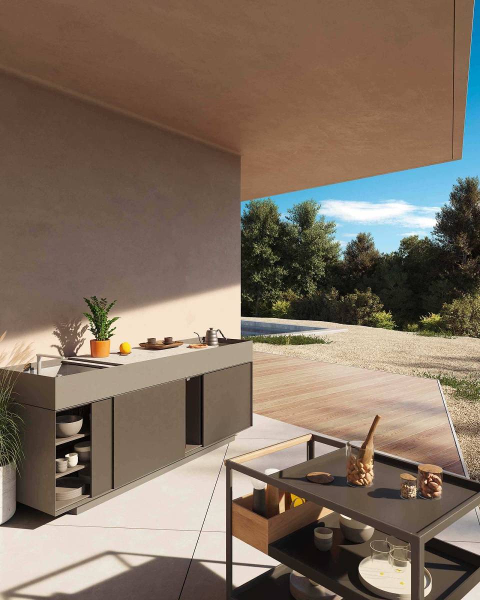 Cuisine fonctionnelle et personnalisable collection OUTDOOR par Kettal