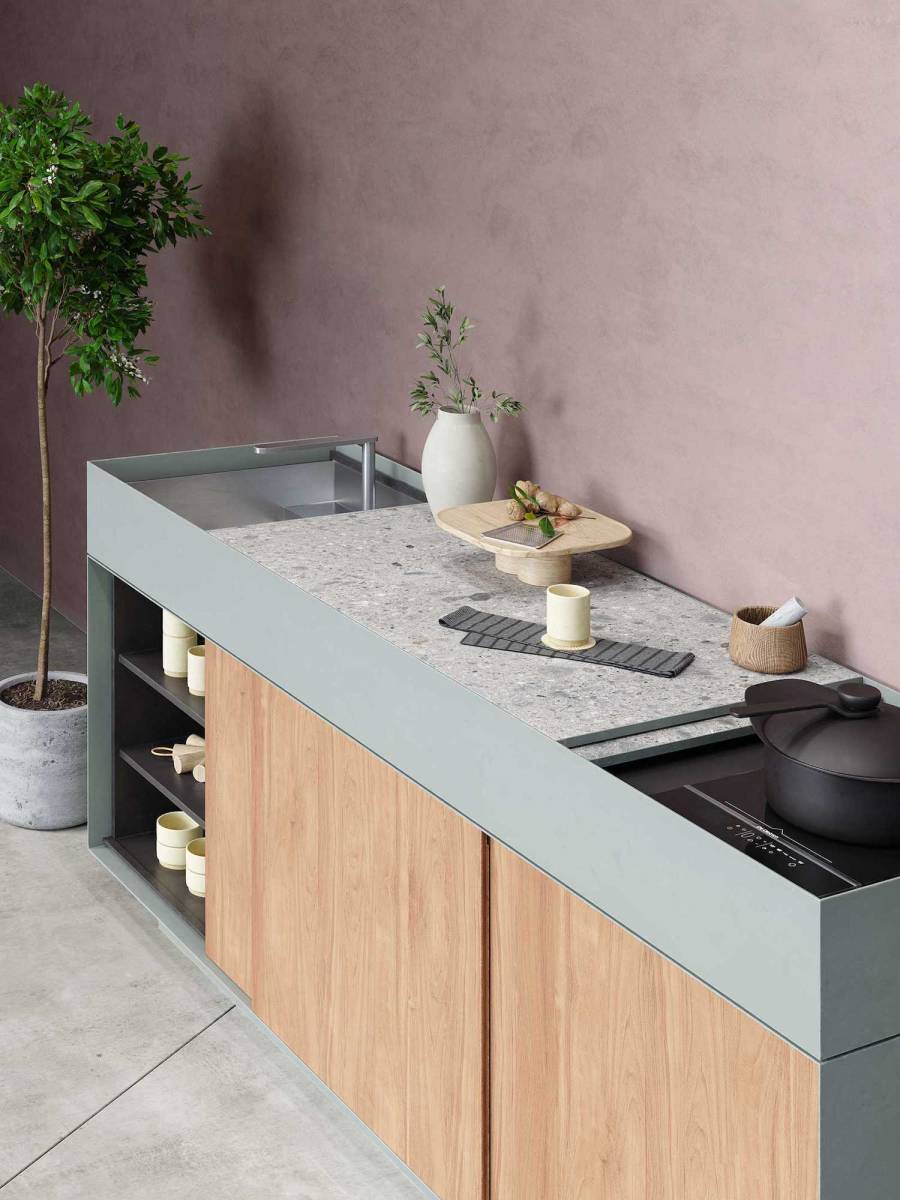 Cuisine fonctionnelle et personnalisable collection OUTDOOR par Kettal