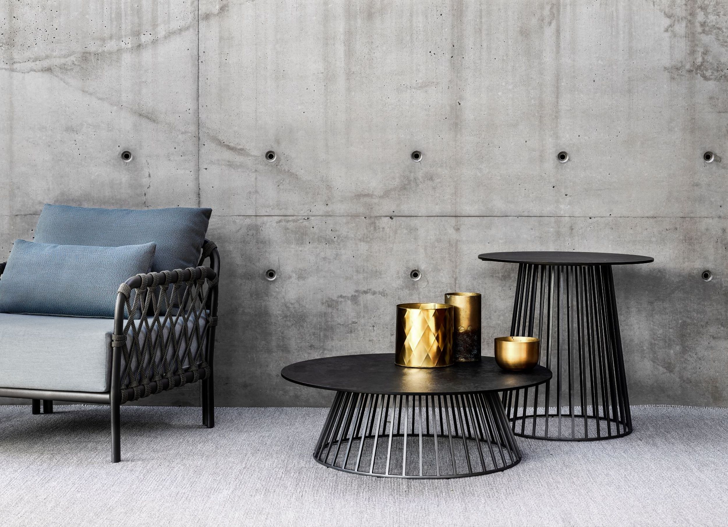 Duo de table Grid noir par Solpuri à Nantes