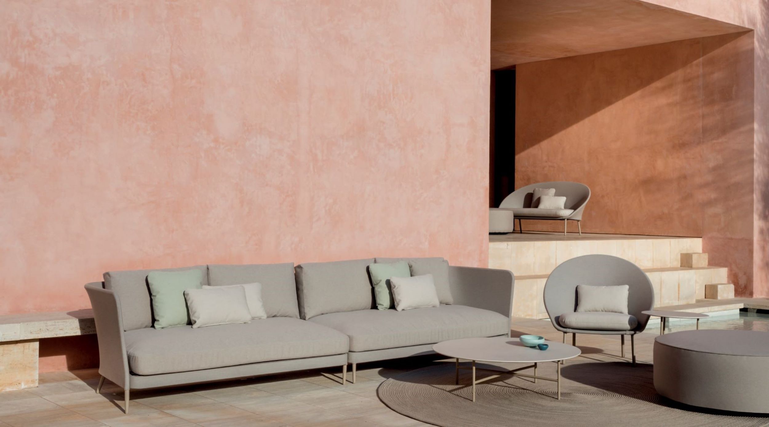 salon de jardin design et personnalisable de la collection Kabu par Expormim à Marseille