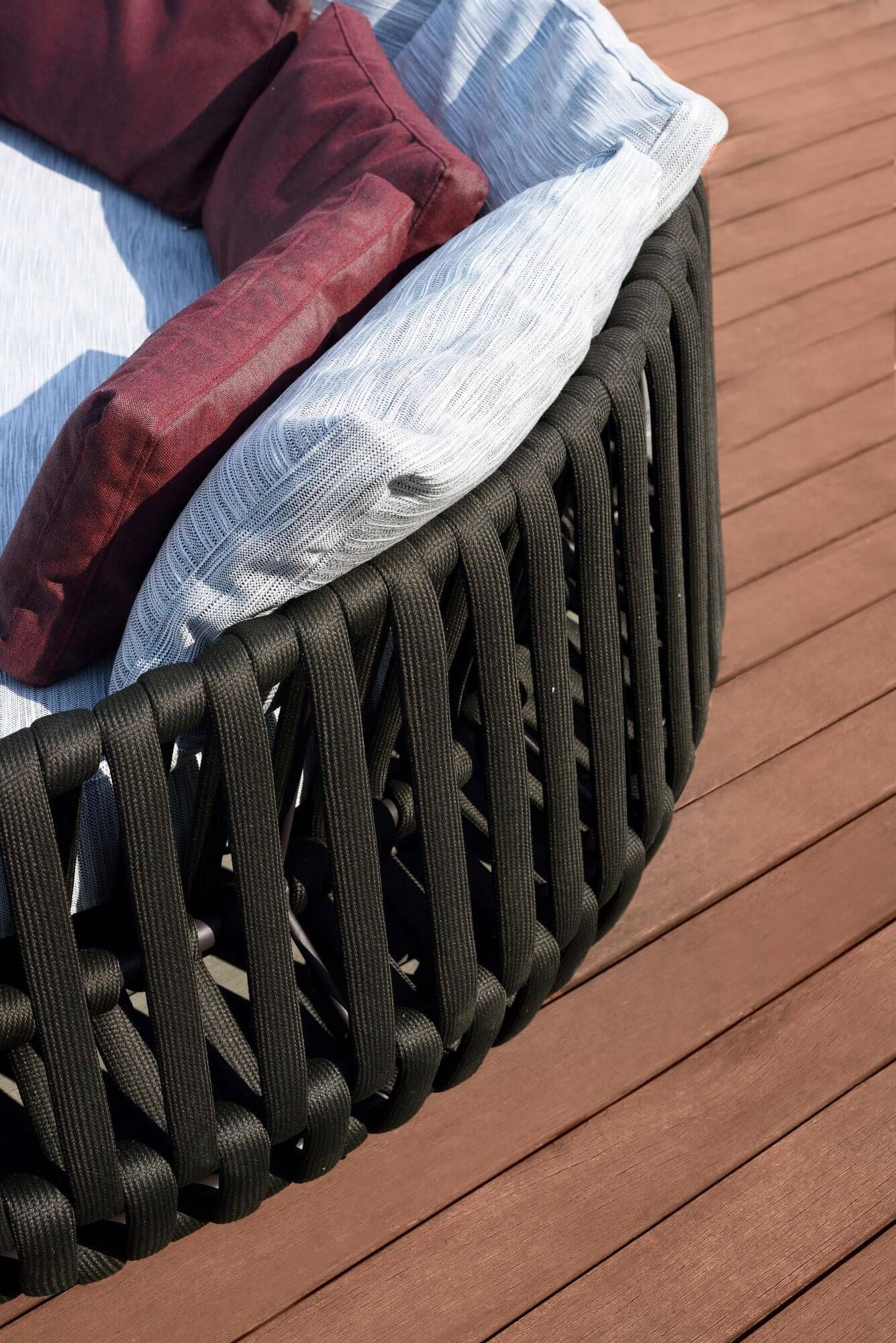 Détail des cordes du daybed collection Litus par 10Deka à Lyon