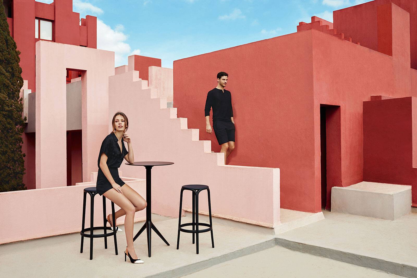 Tabouret haut de repas, collection Brooklyn par Vondom