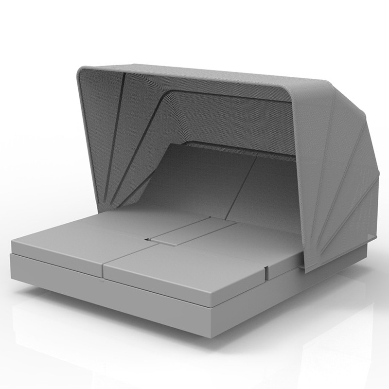 Lit de jardin rectangulaire avec capote par Vondom à Monaco