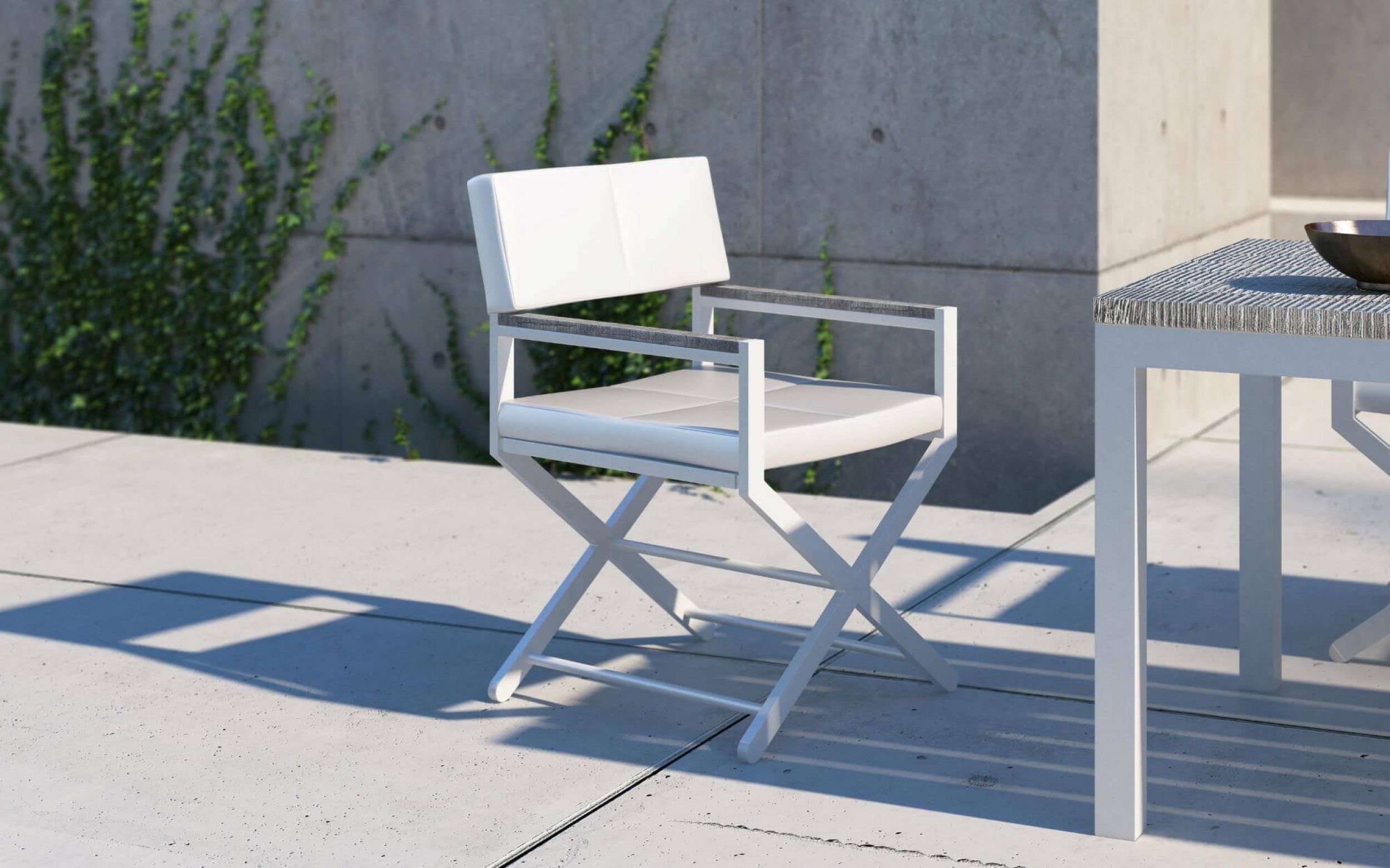 Fauteuil de repas en aluminium