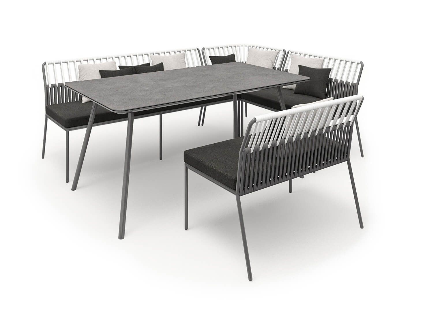 Packshot de l'ensemble de repas de la collection Urban par Solpuri à Strasbourg