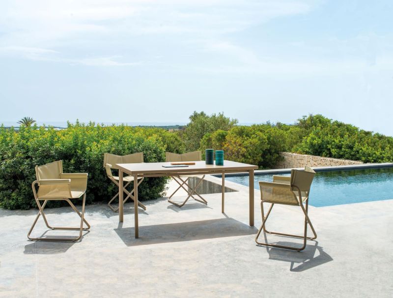 Fauteuil de repas en acier galvanisé et en toile Emu-tex collection Snooze par Emu à Aix