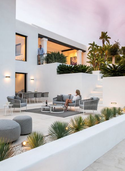 Canapé de jardin 2 places en cordes tressées collection Fortuna Ropes à Lyon