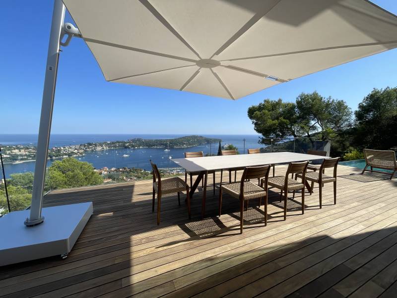 Parasol Spectra d'Umbrosa en structure aluminium de haute résistance à Nice