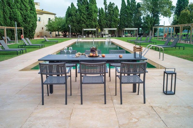 Table de repas extensible en aluminium collection Thor par Tresi à Marseille