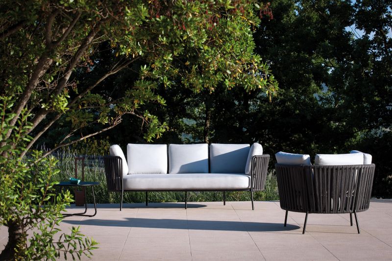 Salon extérieur en corde synthétique à Bordeaux