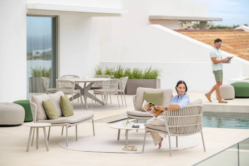 Mise en situation du canapé et fauteuil collection Lima à Antibes