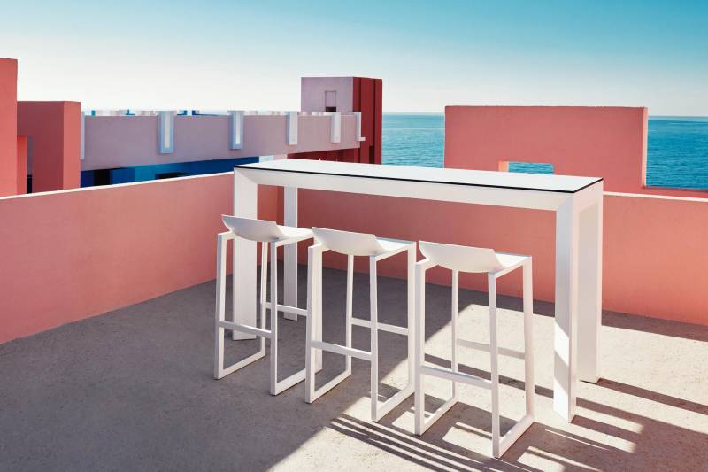 Table de bar moderne en aluminium collection Frame par Vondom